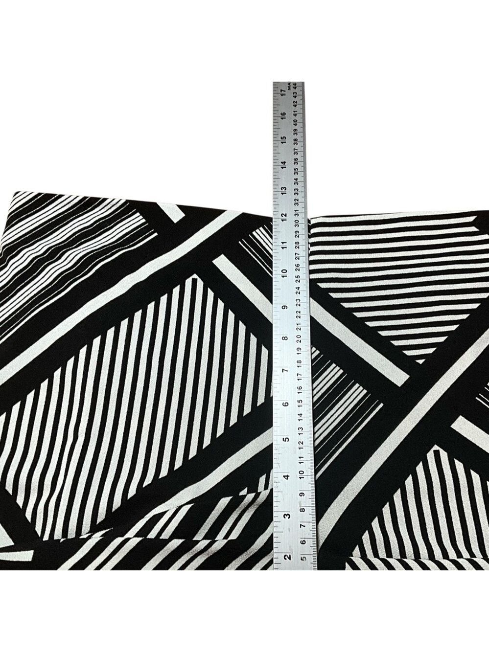 JULES & LEOPOLD Poly Spandex Slinky Wide Leg Geometric Print Pull On Pants XL - Picture 7 of 11